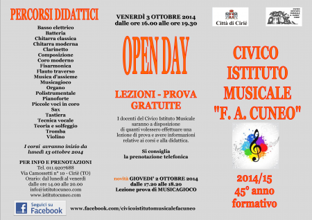Depliant Cuneo 2014-15 fronte