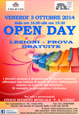 Locandina Open Day 2014-15