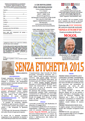 "Senza Etichetta 2015"