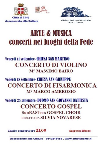 "Arte & Musica Concerti nei luoghi della Fede"